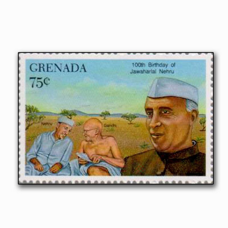 1990  Grenada 100th Birth Anniversary of Nehru with Gandhi 1v Stamp