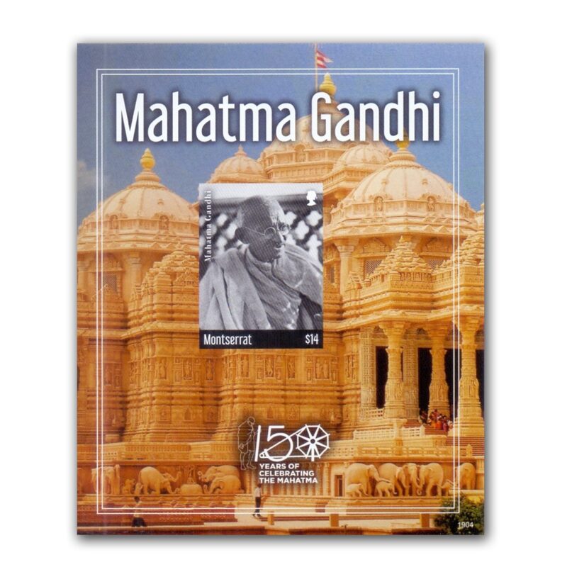 2019  Montserrat Gandhi 150th Birth Anniversary Miniature Sheet (Imperf)