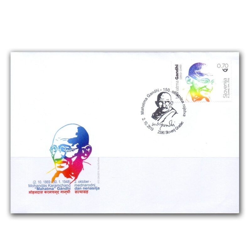 2019  Slovenia Gandhi 150th Birth Anniversary Special Cancellation on Cover