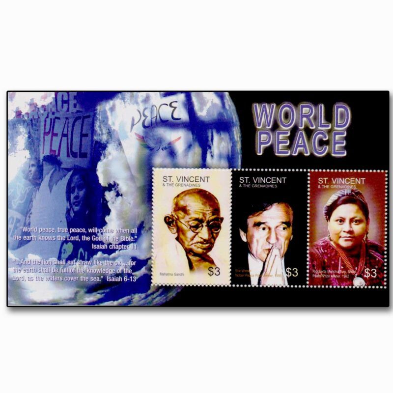 2005  St. Vincent & the Grenadines Gandhi World Peace Sheetlet