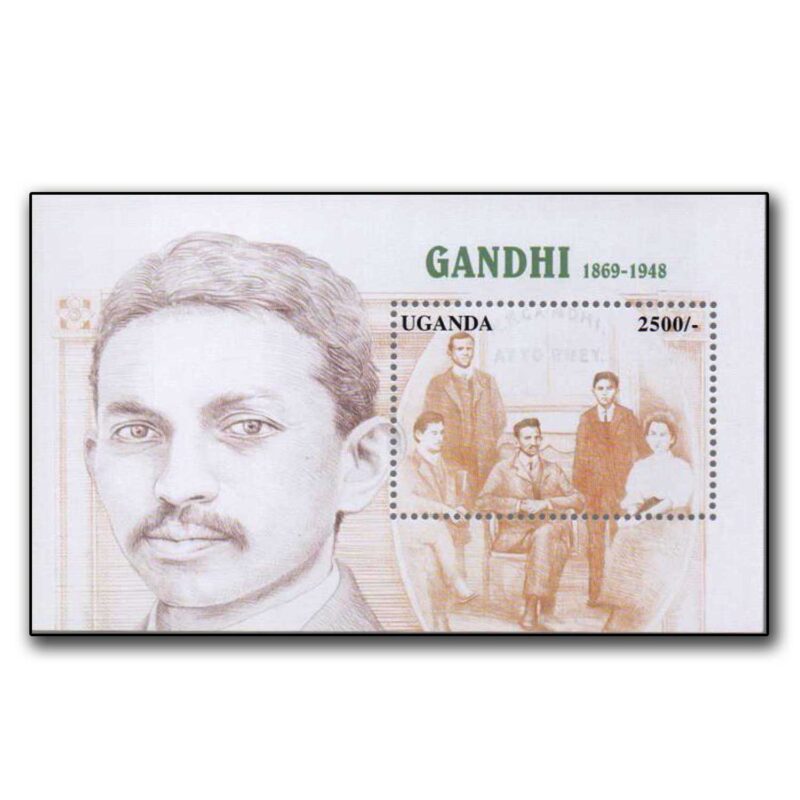 1998  Uganda Gandhi Miniature Sheet