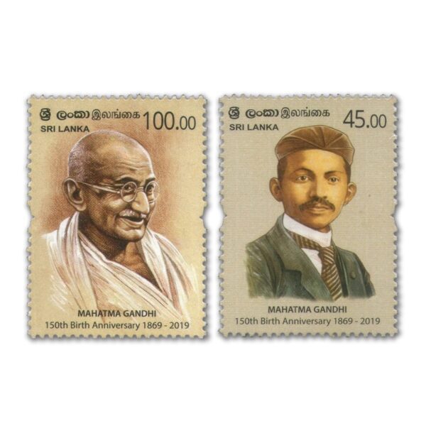 2019 Sri Lanka 150th Birth Anniversary of Mahatma Gandhi 2v Stamp