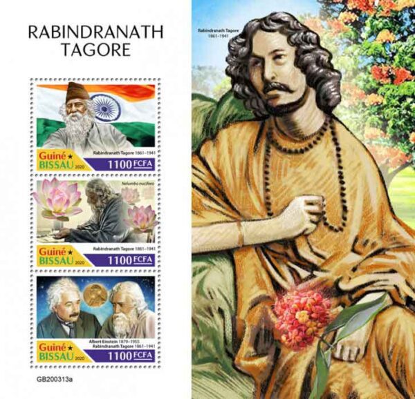 2020 Guinea Bissau Rabindranath Tagore Sheetlet