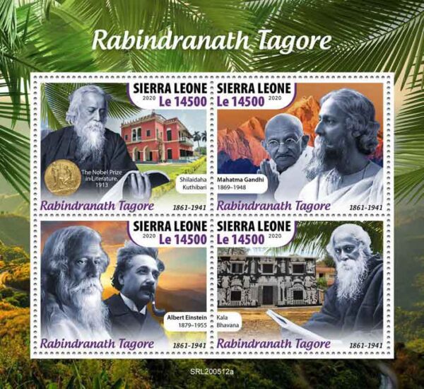 2020 Sierra Leone Rabindranath Tagore Sheetlet