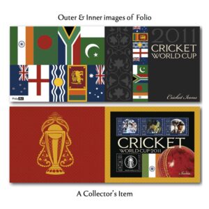 2011 Cricket World Cup Set of 9 Miniature Sheet Stamp in Pack