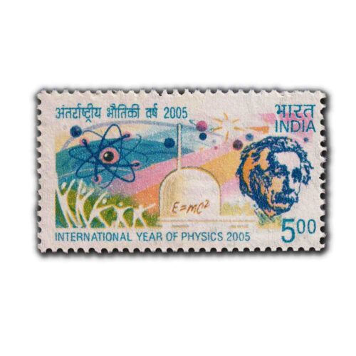 2005 International Year of Physics (Einstein) 5r (9th Series) (wmk. Ashokan) Definitive Stamp