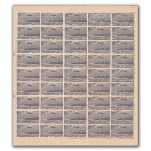 1955 Cape Comorin 1r2a (2nd Series) (wmk. Multi Star Sideways) Definitive Stamp Sheet