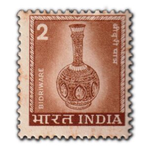 1976 Bidrivase 2p (5th Series) (wmk. Large Star & India Govt.) Definitive Stamp