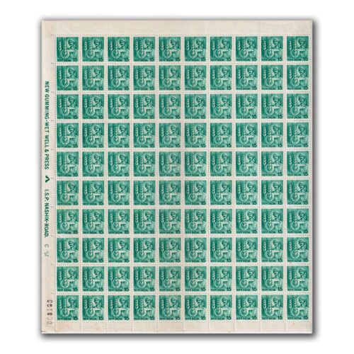 1982 Technology in Agriculture 15p (6th Series) (wmk. Ashokan) Definitive Stamp Sheet