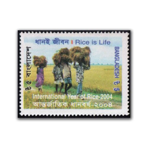 2004 Bangladesh International Year of Rice Stamp