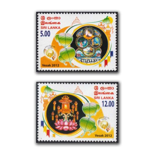 2012 Sri Lanka Vesak Festival 2v Stamp