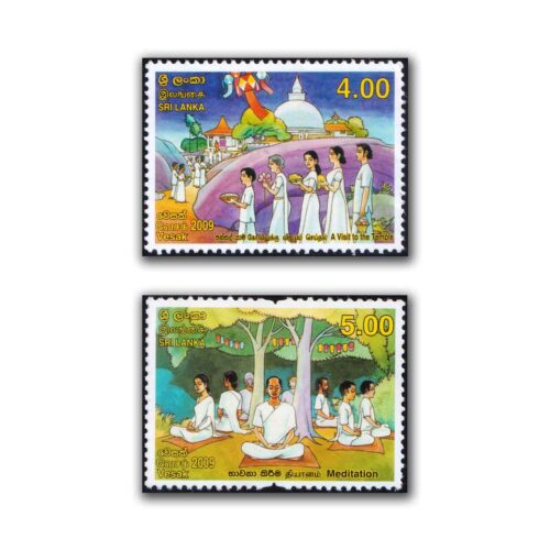 2009 Sri Lanka Vesak Festival 2v Stamp