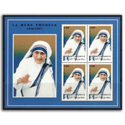 1997 Djibouti Mother Teresa Sheetlet