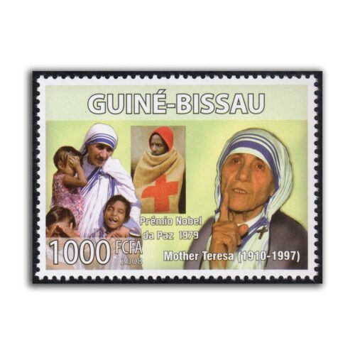 2008 Guinea Bissau Mother Teresa 1v Stamp