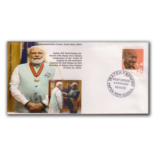 2023 Papua New Guinea Indian PM Modi Conferred Award Commemorative Cover