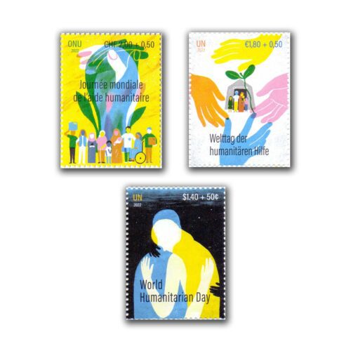 2022 UN World Humanitarian Day 3v Stamp