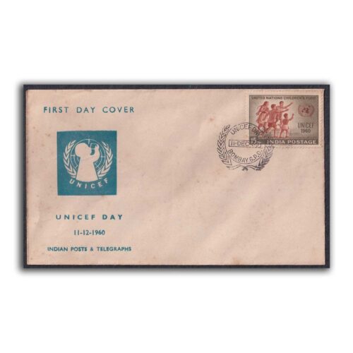 1960 UNICEF Day (Children's Greeting UN Emblem) 1v Stamp on FDC