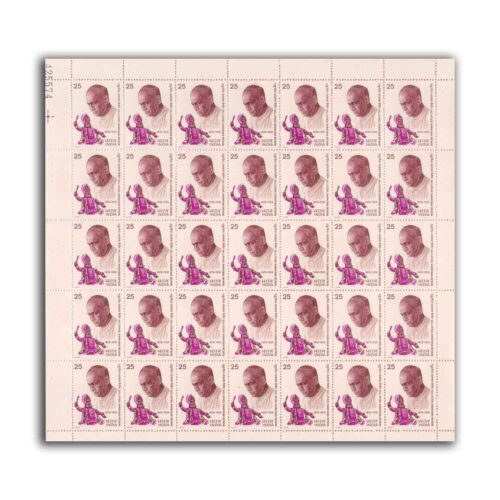 1978 Birth Cent. of Vallathol Narayanan Menon, Mint Sheet of 35 Stamps