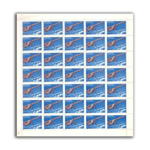 1979 50th Anniv. of Flying and Gliding Movement in India, Mint Sheet of 35 Stamps