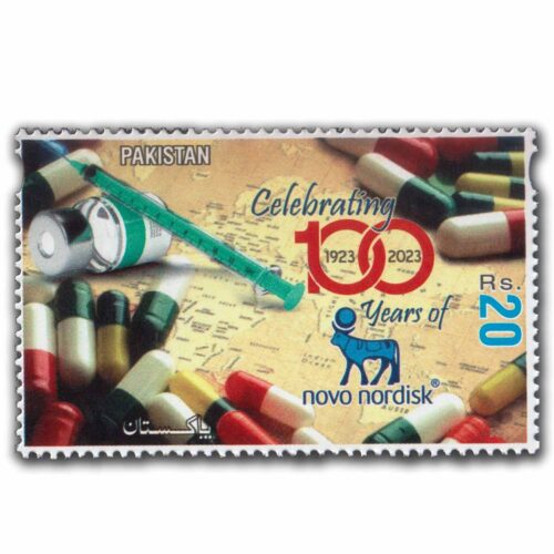 2023 Pakistan Celebrating 100 Years of Novo Nordisk Pharmaceutical Company 1v Stamp