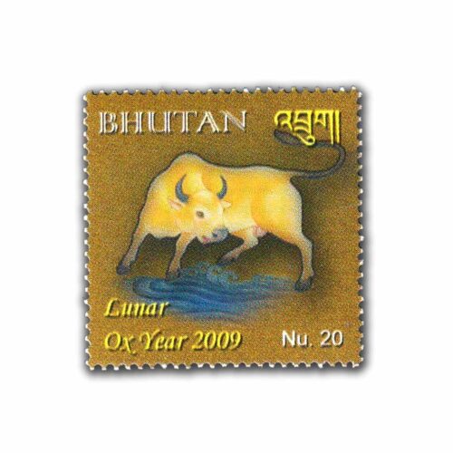 2009 Bhutan Female Earth Ox Year 2009 1v Stamp