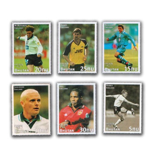 1997 Bhutan World Cup Football 6v Stamp