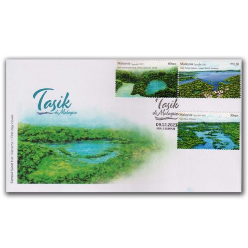 2023 Malaysia Lakes of Malaysia 3v Stamp on FDC