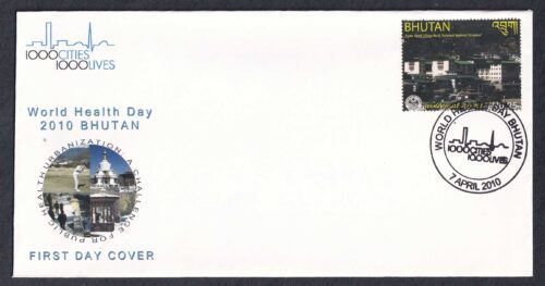 2010 Bhutan World Health Day 1v Stamp on FDC