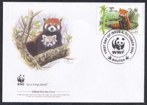 2009 Bhutan WWF For A Living Planet (Red Panda) 4v Stamp on FDC (Set of 4)