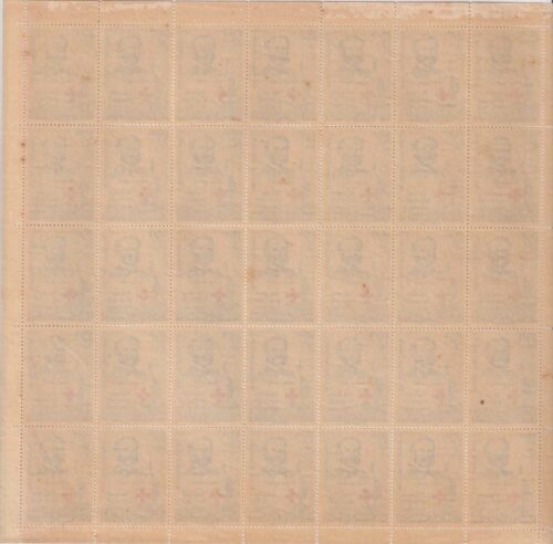 1963 Red Cross Centenary (Henri Dunant & centenary Emblem)  Mint Sheet of 35 Stamps