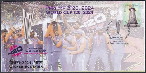 2024 New Delhi ICC Men's T20 World cup Winner - India Special Cover