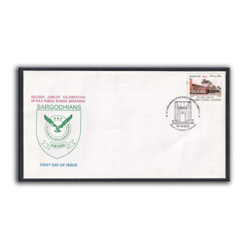 2003 Pakistan Golden Jubilee Celebrations of PAF Public School 1v Stamp on FDC