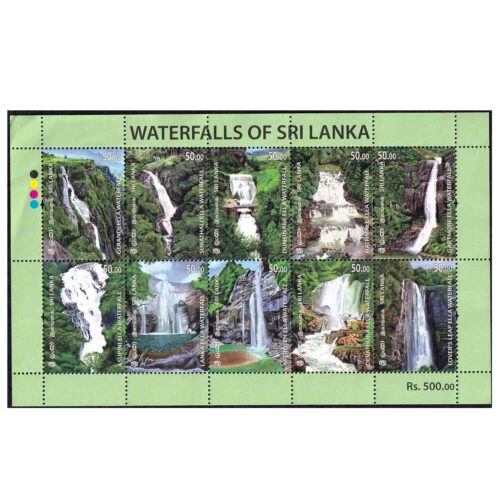 2024 Sri Lanka Waterfalls of Sri Lanka Sheetlet