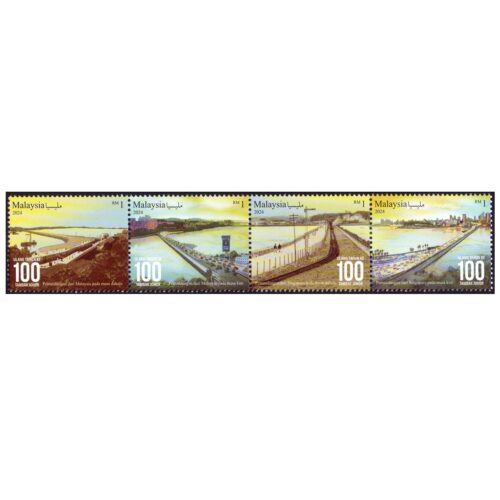 2024 Malaysia 100th Years Anniversary of Johor Causeway Tambak Johor 4v Stamp