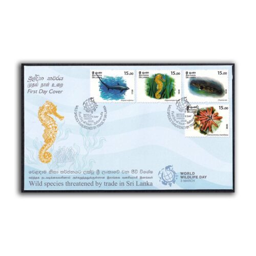 2020 Wild Species Threatened by Trade in Sri Lanka 20v Stamp on 5 FDCs