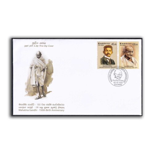 2019 Sri Lanka 150th Birth Anniversary of Mahatma Gandhi 2v Stamp on FDC