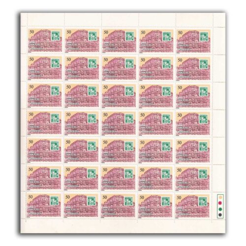 1986 INPEX-86 5th India National Philatelic Exhibition 2v Mint Sheet of 35 Stamps