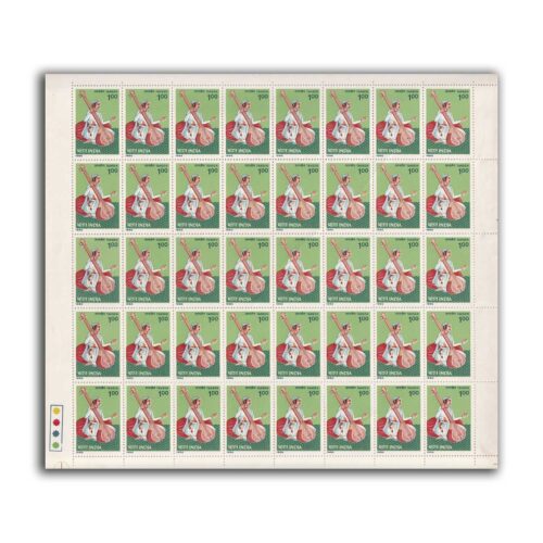 1986 Tansen (Dhrupad Singer & Composer 1v Mint Sheet of 40 Stamps