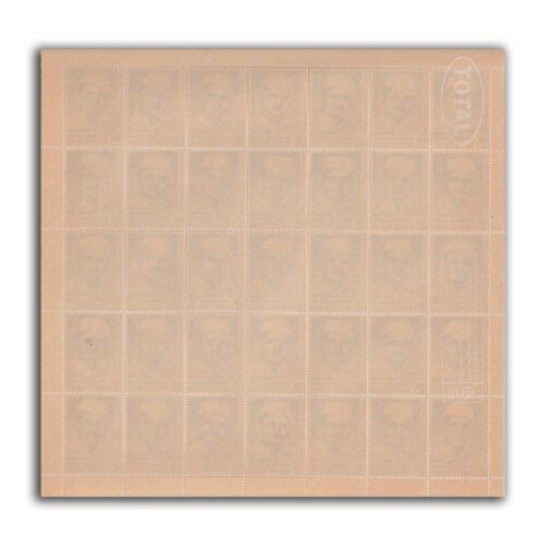 1966 Lal Bahadur Shastri Mourning Issue (Statesman) 1v Mint Sheet of 35 Stamps