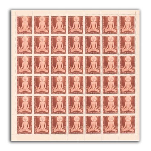 1971 Swami Virjanand (Saint and Scholar) 1v Mint Sheet of 42 Stamps