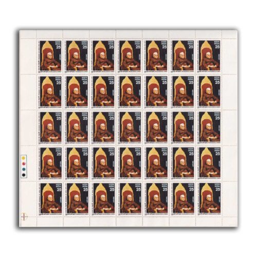 1977 Death of Fakhruddin Ali Ahmed (5th President of India) 1v Mint Sheet of 35 Stamps