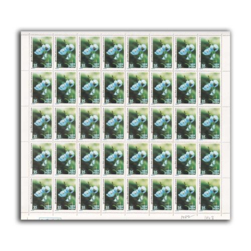 1982 Himalayan Flowers (Blue Poppy, Showy Inula, Cobra Lily and Brahma Kamal) 4v Mint Sheet of 40 Stamps