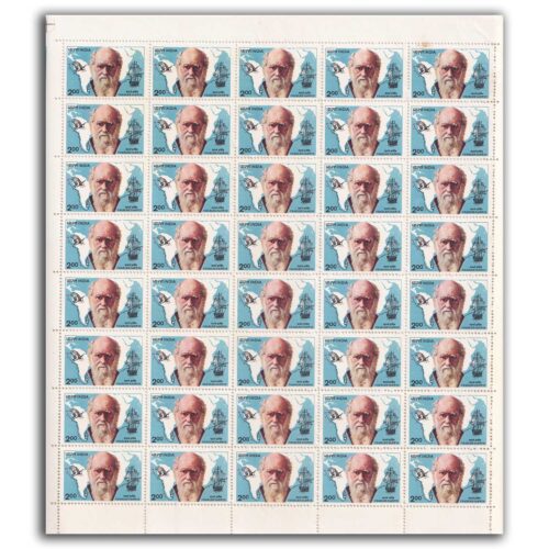 1983 Death Centenary of Charles Robert Darwin (Naturalist) 1v Mint Sheet of 40 Stamps