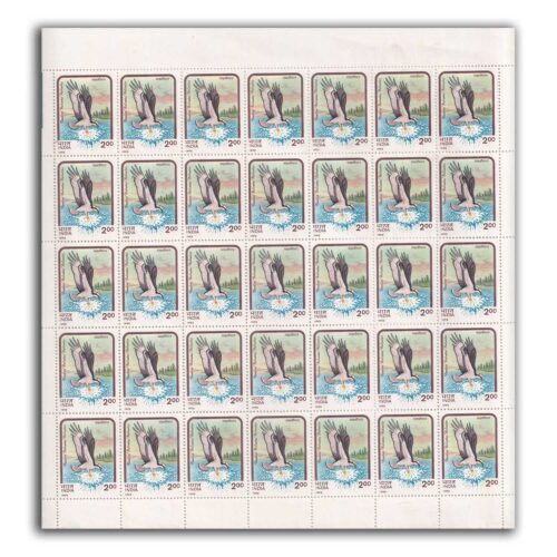 1992 Birds of Prey 4v Mint Sheet of 35 Stamps