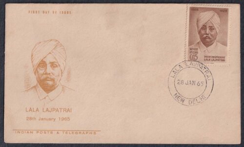 1965 Birth Centenary of Lala Lajpat Rai (Social Reformer and Freedom Fighter) 1v Stamp on FDC