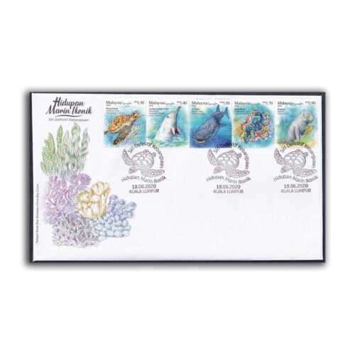 2020 Malaysia Iconic Marine Life Definitive National Series 5v Stamp on FDC