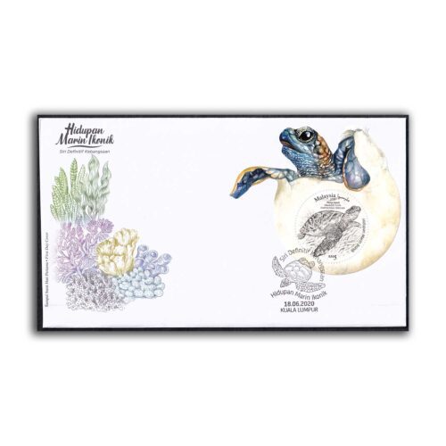 2020 Malaysia Iconic Marine Life Definitive National Series Miniature Sheet on FDC