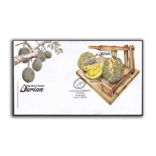 2021 Durian- The King of Fruits in Malaysia Miniature Sheet on FDC