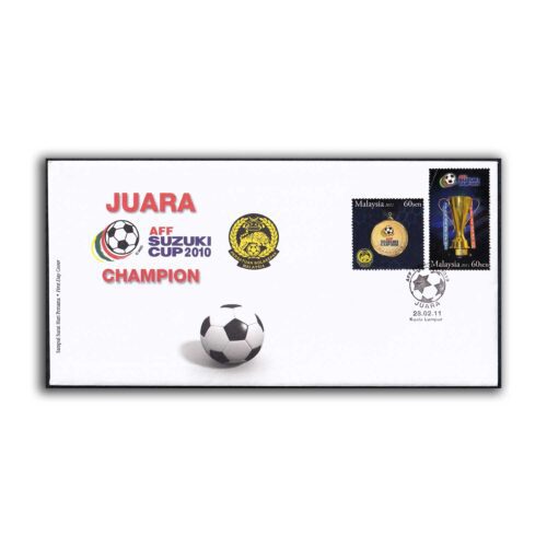 2011 Malaysia Juara AFF Suzuki Cup 2v Stamp on FDC