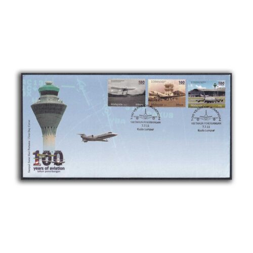 2011 Malaysia 100 Years of Aviation 3v Stamp on FDC